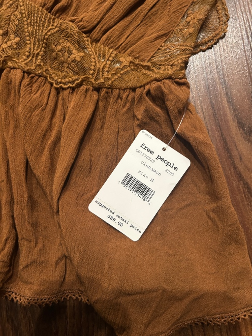 Free people Lace Trim Double Strap Tank - Picture 4 of 8